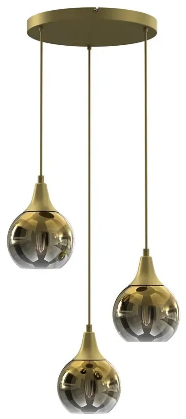 Złota lampa wisząca glamour - N68-Zeners