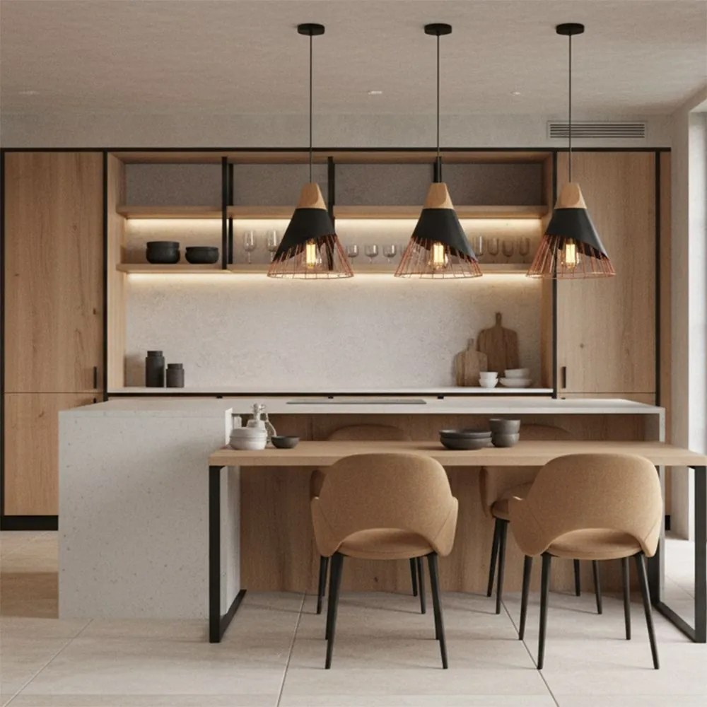 Lampa Sufitowa Wisząca Skandynawska Metal APP225-1CP