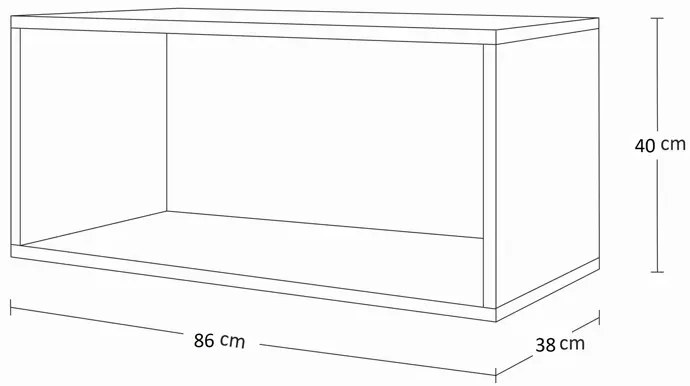 Meblościanka modułowa biały połysk - Nanga