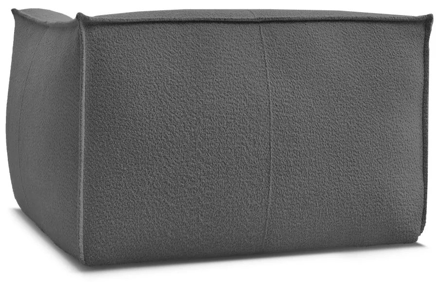 Ciemnoszary fotel z materiału bouclé Giorgia – Bobochic Paris