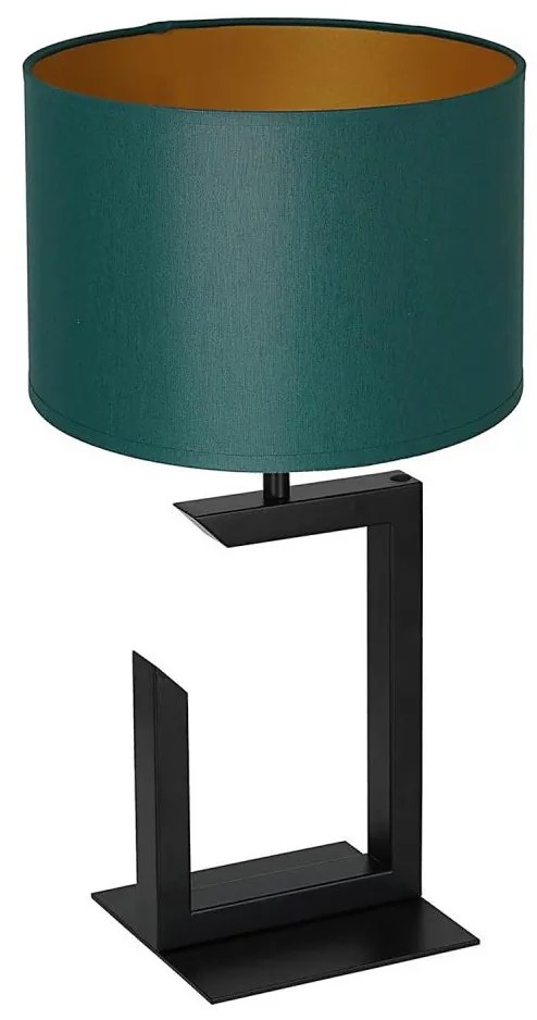 Lampa stołowa 1xE27/60W/230V 45 cm zielony/złoty