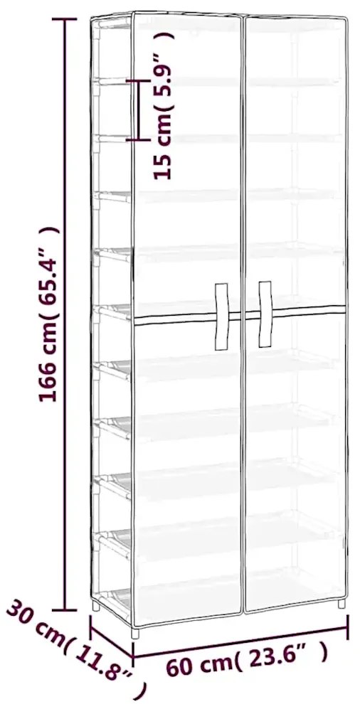 Kremowa szafka na buty G9-F43