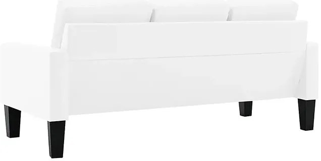 3-osobowa biała sofa z ekoskóry M0-M28