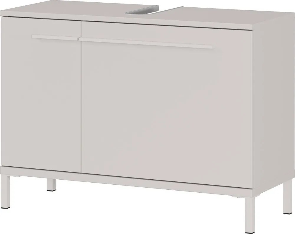 Kremowa szafka pod umywalkę z matowym wykończeniem 80x59 cm Laurino – Germania