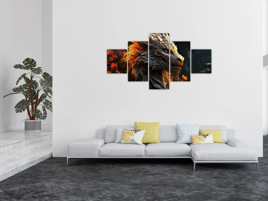 Obraz - Smok (125x70 cm)