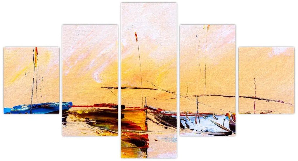 Obraz - Obraz statku (125x70 cm)