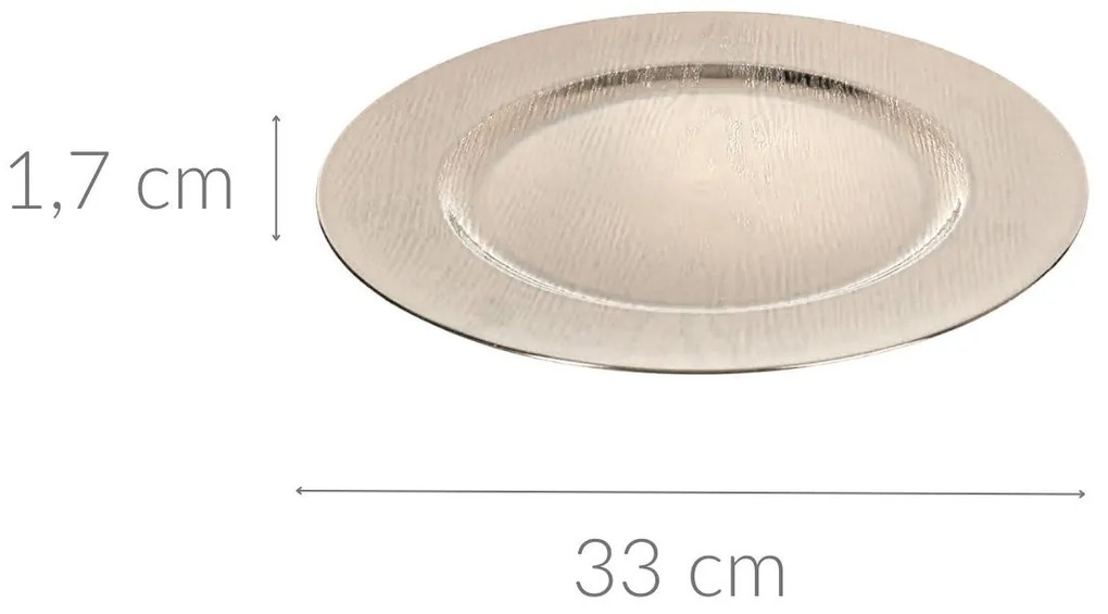 Talerz ozdobny z tworzywa sztucznego, Ø 33 cm
