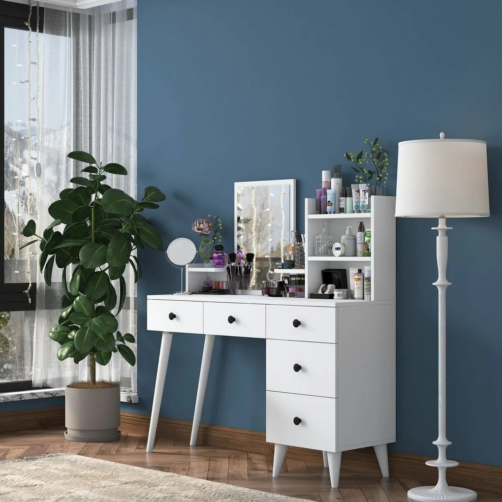 Stolik kosmetyczny Bela White