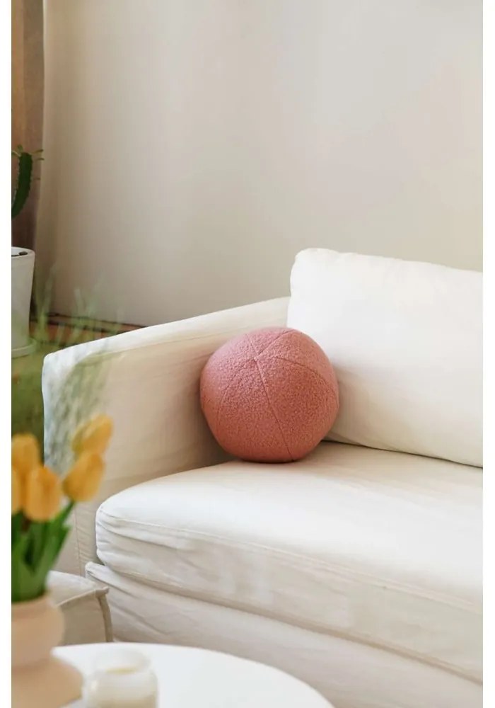 Poduszka dekoracyjna z materiału bouclé ø 20 cm Top – Mioli Decor