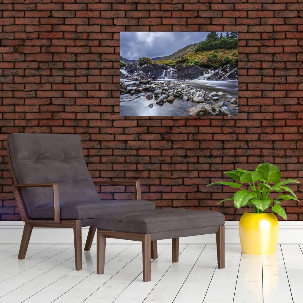 Obraz płynącej wody (70x50 cm)