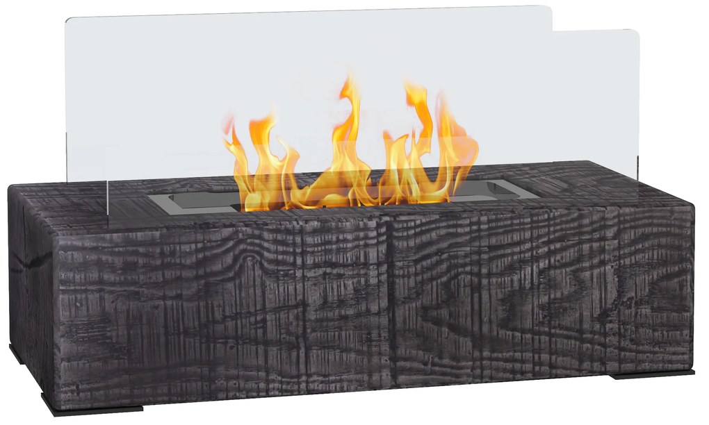 HOMCOM Kamin na etanol, kominek stołowy, 1000BTU Tischfeuer, 0,15L Bio-Etanol Kamin