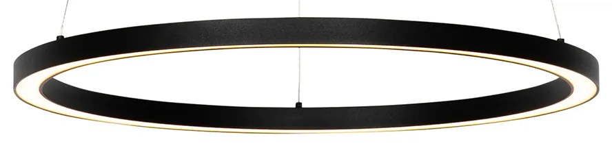 Lampa wisząca czarna 60 cm w tym LED 3-stopniowo ściemniana - GirelloDesignerski Oswietlenie wewnetrzne