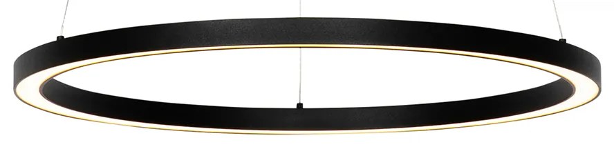 Lampa wisząca czarna 60 cm z 3-stopniowym ściemnianiem LED - GirelloDesignerski Oswietlenie wewnetrzne