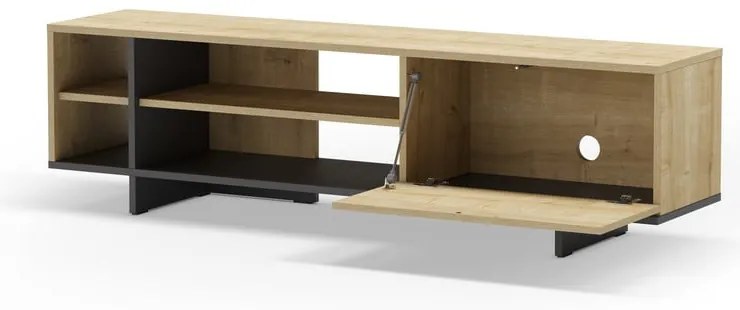 Szafka pod TV w dekorze dębu 160x44 cm Cequoia – Marckeric