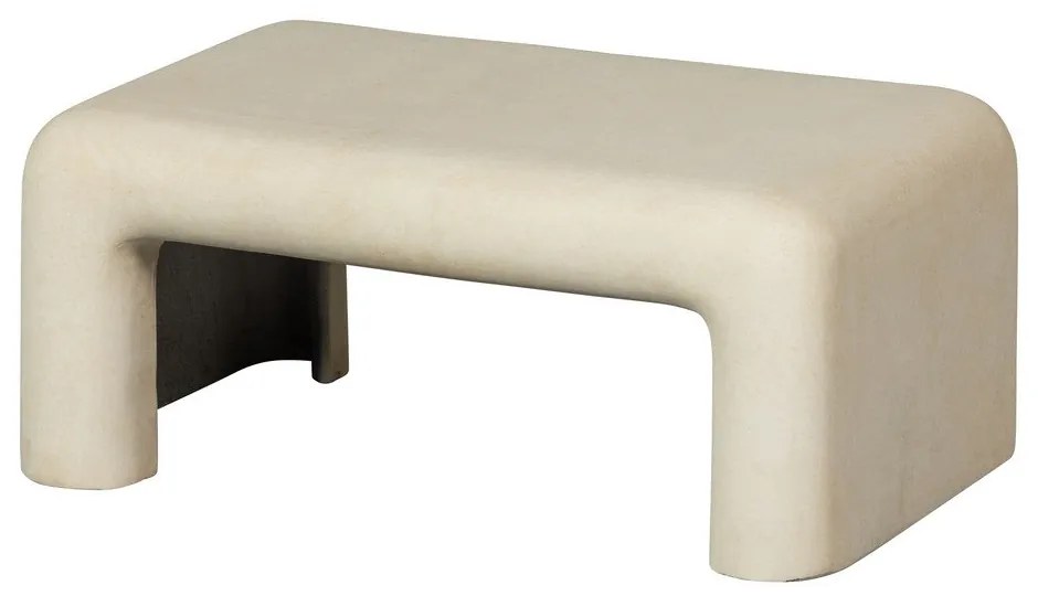 Kremowe stoliki w dekorze kamienia zestaw 2 szt. 42x92 cm Stani – WOOOD