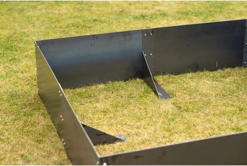 Alto Podwyższona grządka 148 x 148 x 36 cm, corten CORGARDEN 1013