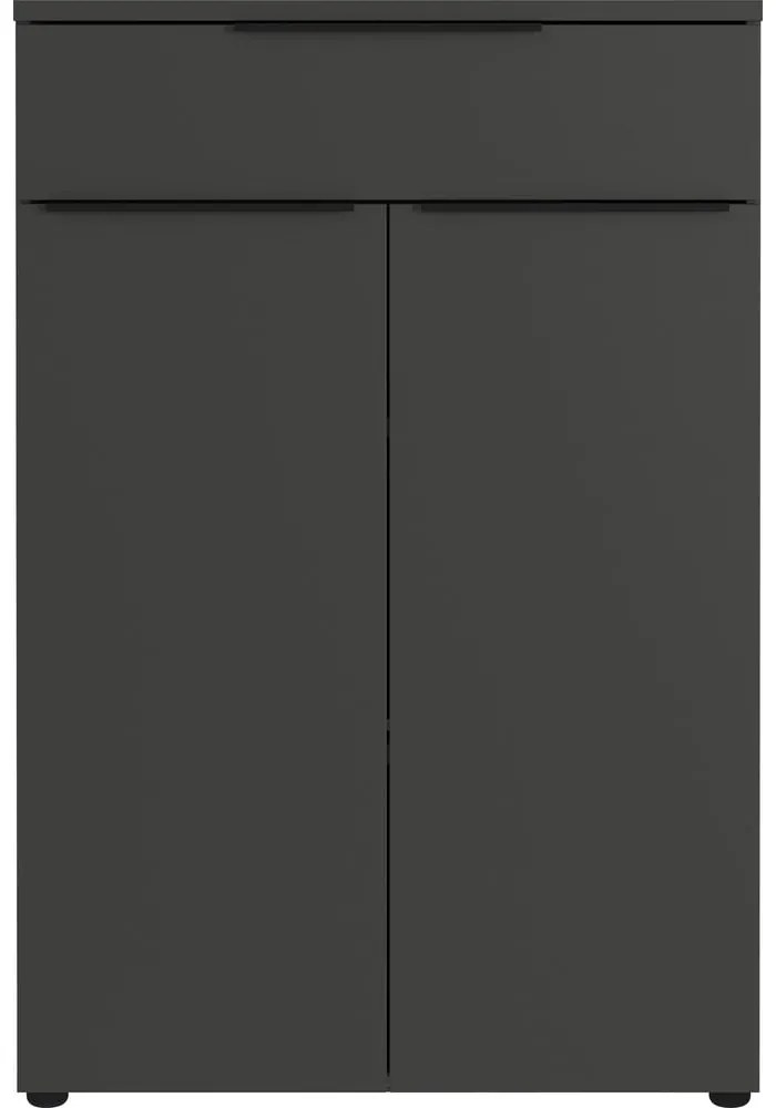 Antracytowa wysoka komoda 81x120 cm Mailand – Germania