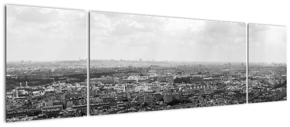 Obraz - Dachy domów w Paryżu (170x50 cm)