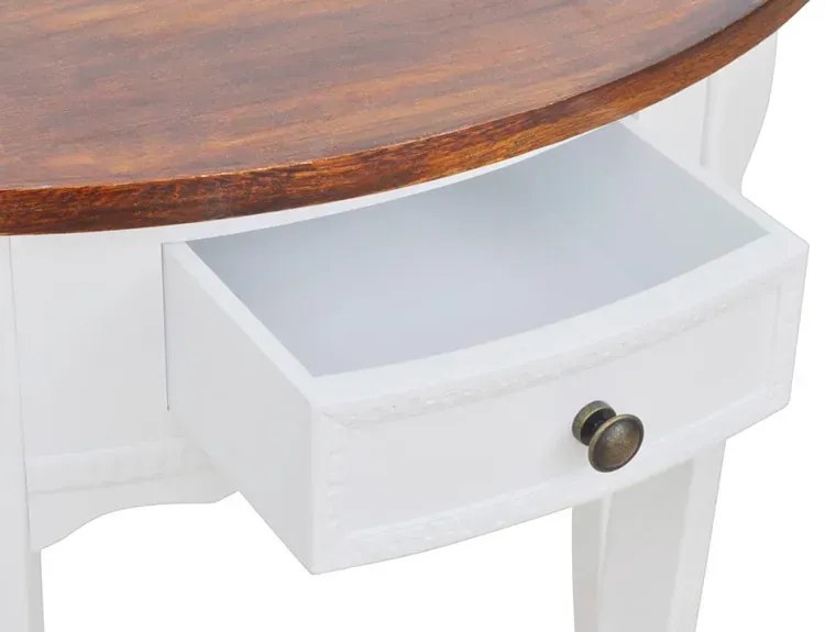 Stolik typu konsola z brązowym blatem A0-D35