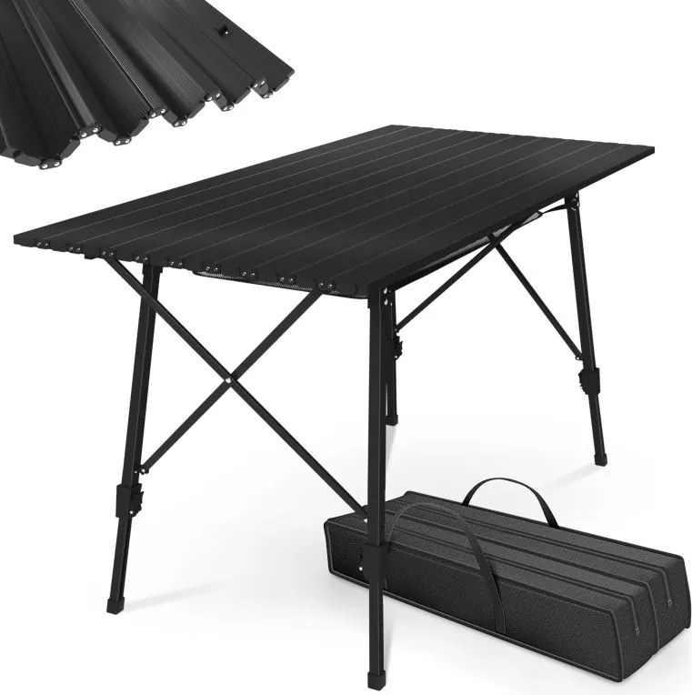 MIADOMODO Składany stolik kempingowy, 90 x 45 x 53 cm