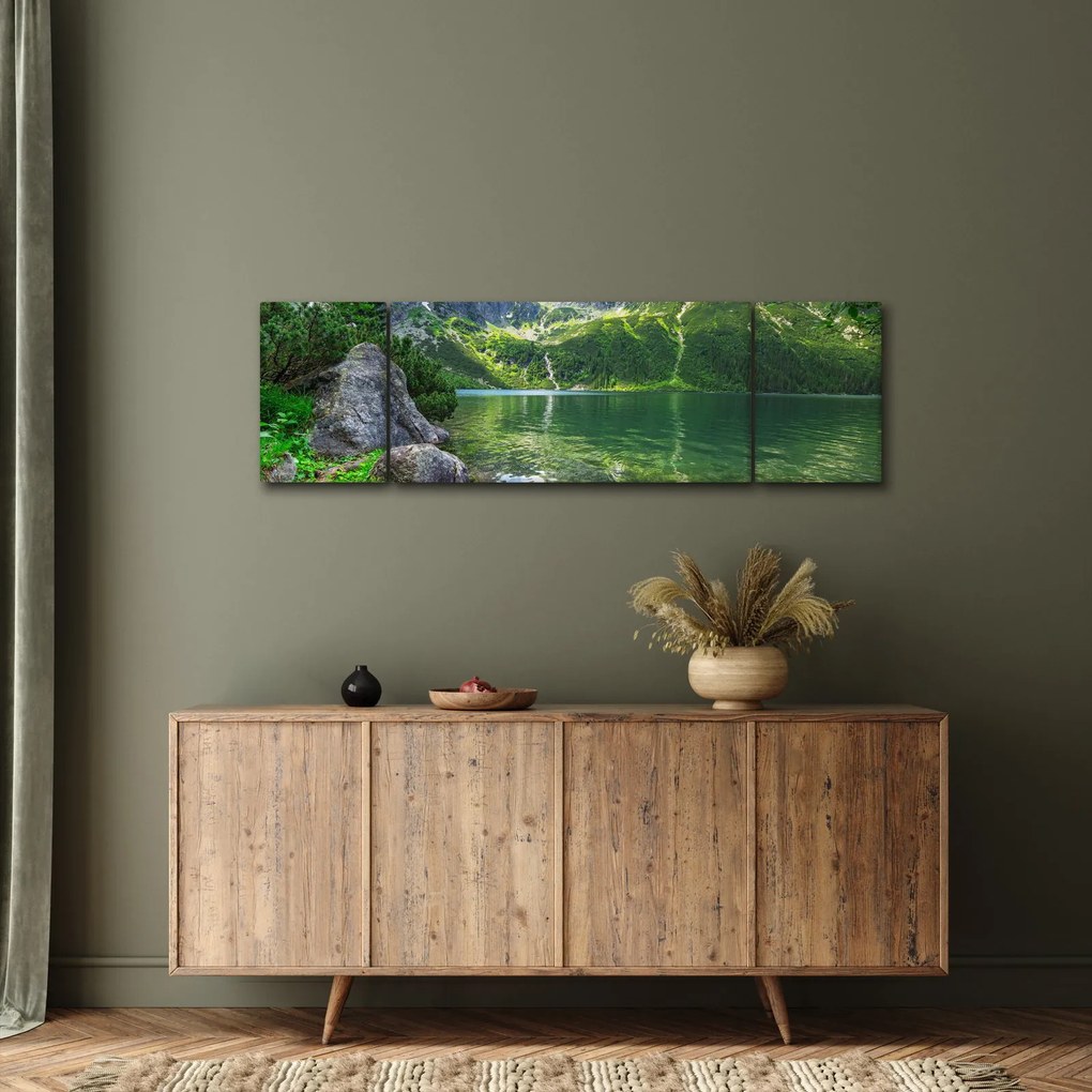 Obraz jeziora w Tatrach (170x50 cm)