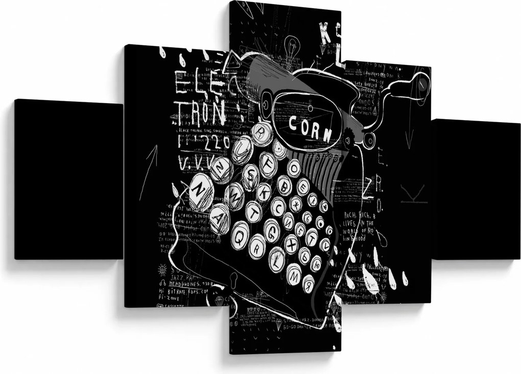 Obraz - Rysunek w stylu Banksy (125x70 cm)
