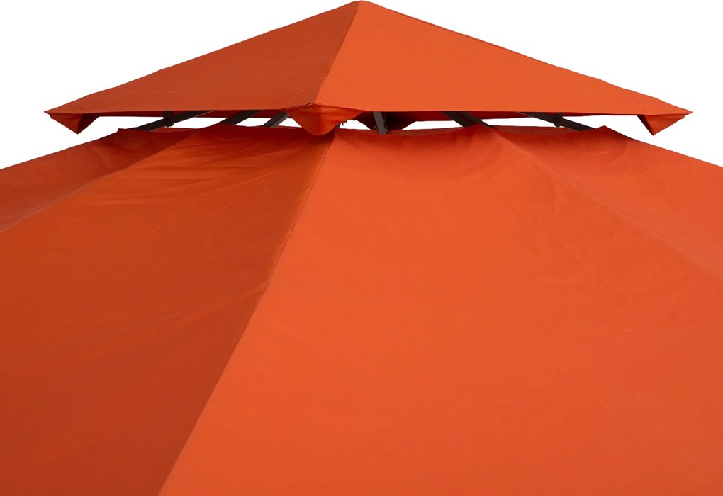 Outsunny Wymiana Dachu do Pawilonu Ogrodowego Terra Poliester 3x3m | Aosom PL