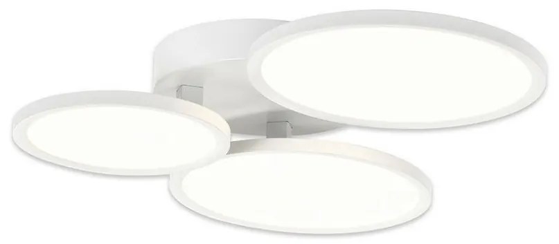 Top Light - LED Ściemnialny żyrandol natynkowy LED/50W/230V biały + pilot zdalnego sterowania