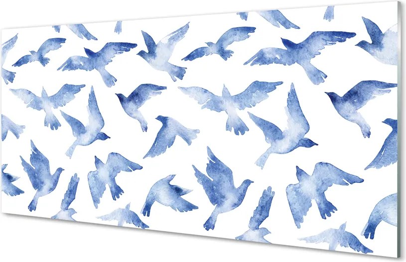 Panel szklany do Kuchni Ptasia Kompozycja Malarska