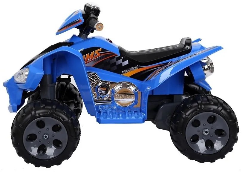 Quad na akumulator duże koła niebieski