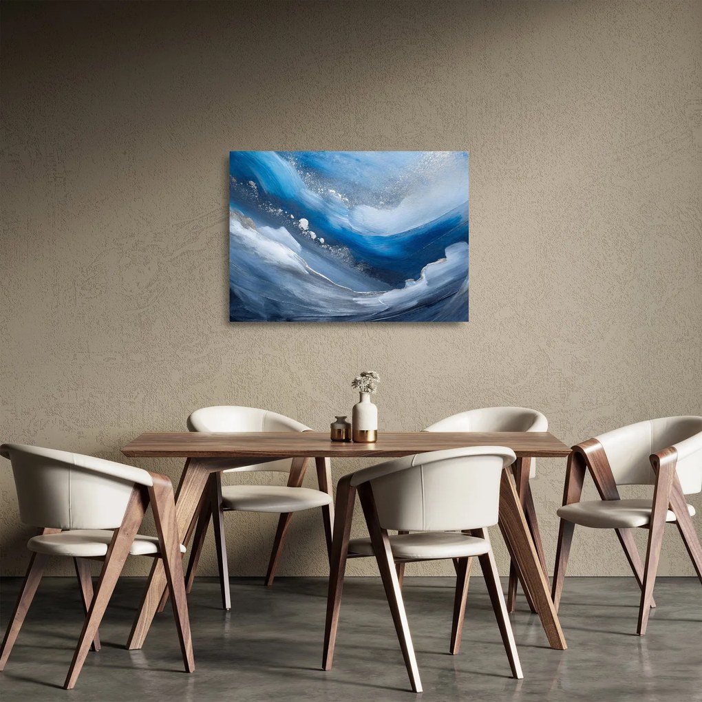 Obraz na szkle - Abstrakcja oceanu (70x50 cm)