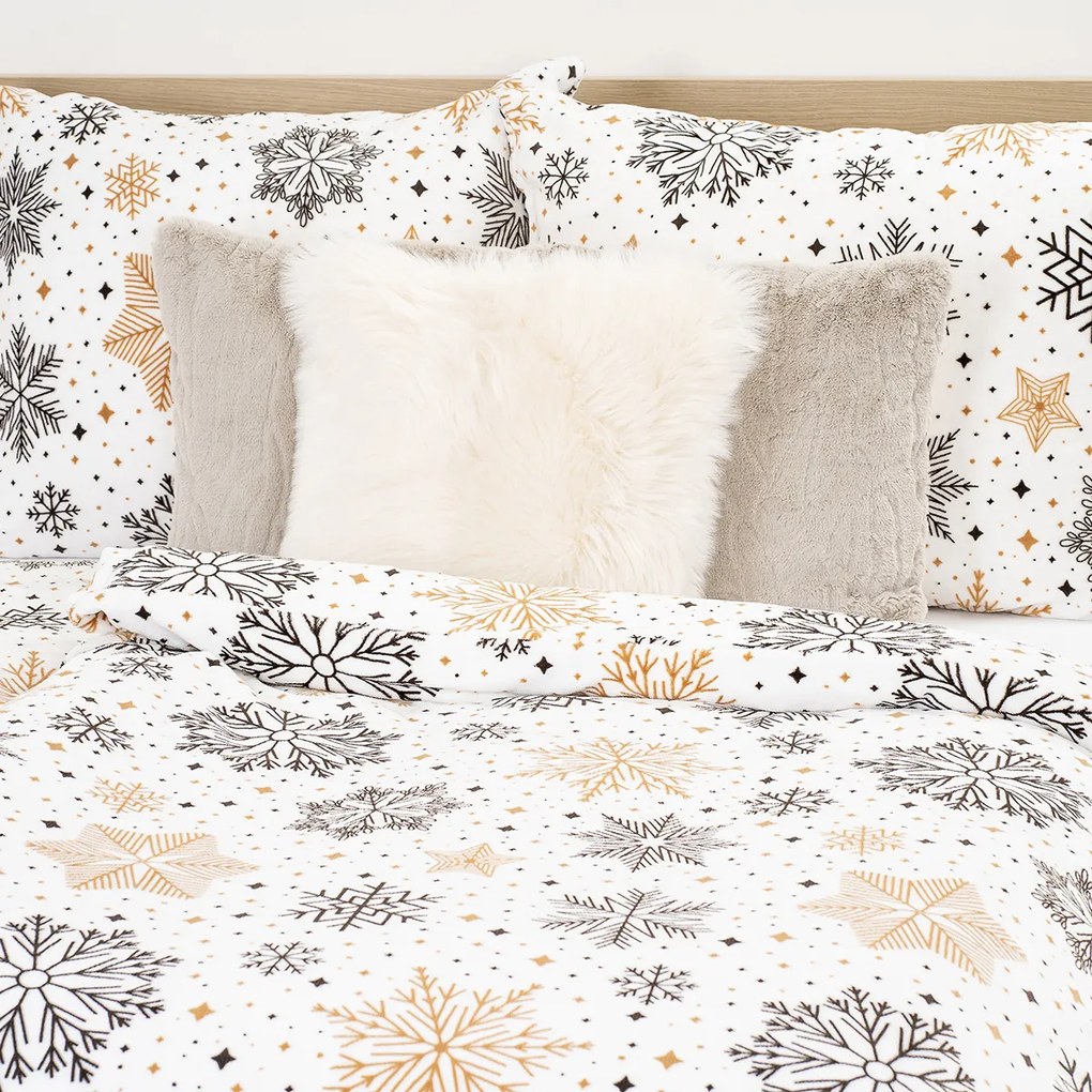 4Home Pościel mikroflanela Golden Frost, 140 x 200 cm, 70 x 90 cm