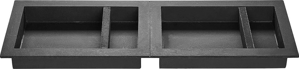 Wnęka Łazienkowa SucceBuy, 40,6 x 61 cm + 40,6 x 61 cm, Nowoczesne Półki Ścienne, Miejsce na Mydło/Szampon, Czarne