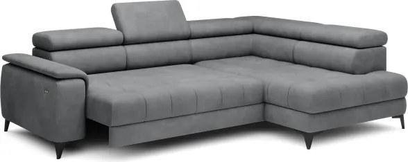 Narożnik CHIVAS L Prawostronny z Elektryczną regulacją siedziska wolnostojący tkanina Element 04 WERSAL