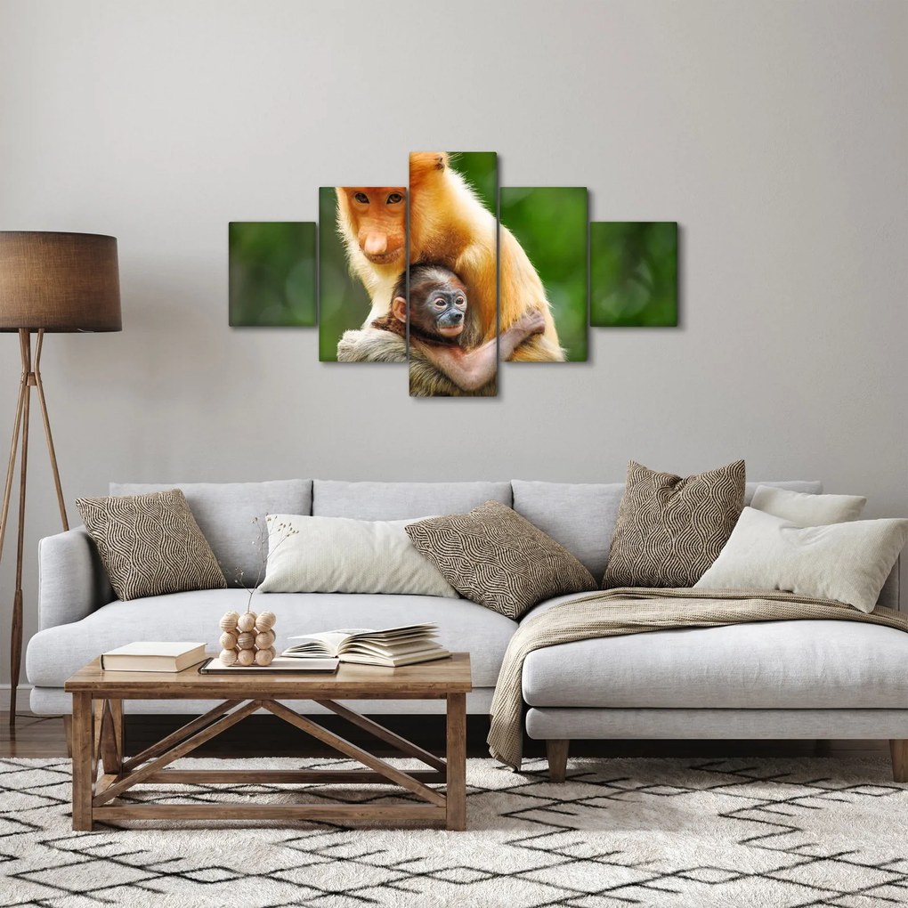 Obraz małp (125x70 cm)