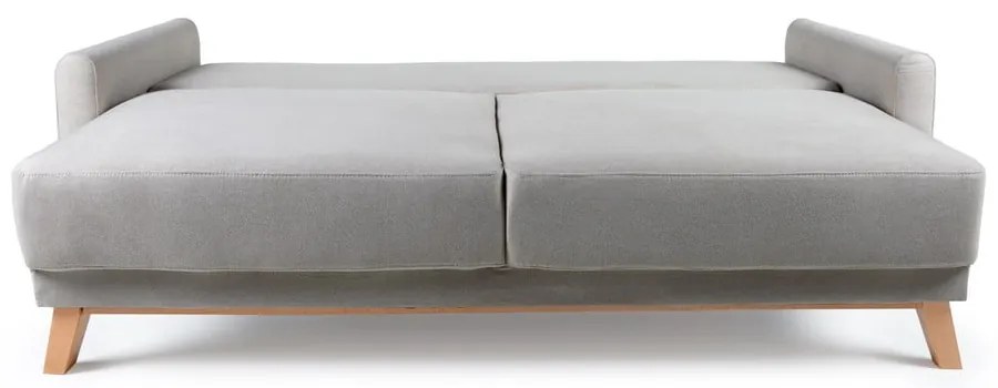 Jasnoszara sofa rozkładana Bonami Selection Pop