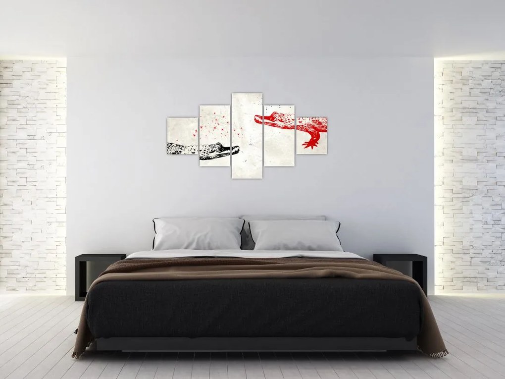 Obraz - Krokodyle (125x70 cm)