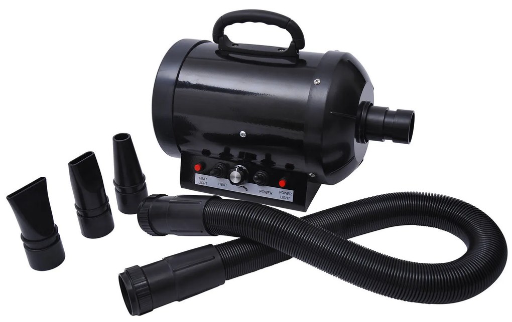 PawHut Profesjonalna Suszarka dla Psów Żółta Metalowa 2800W Ciężka Praca 40x16x20cm | Aosom PL