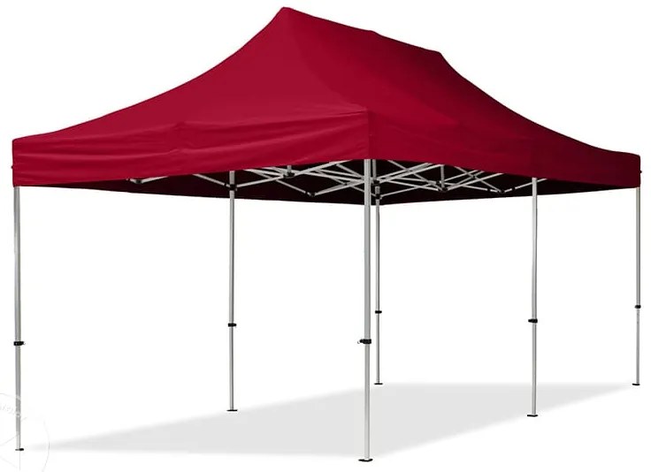 TOOLPORT 3x6 m Namiot Ekspresowy, ECONOMY Alu 32mm, ze ścianami bocznymi, okna panoramiczne, czerwony - (59152)