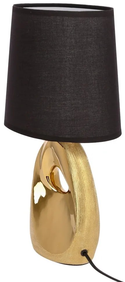 Lampa stołowa z tekstylnym kloszem (wysokość 43 cm) Hierro – Candellux Lighting