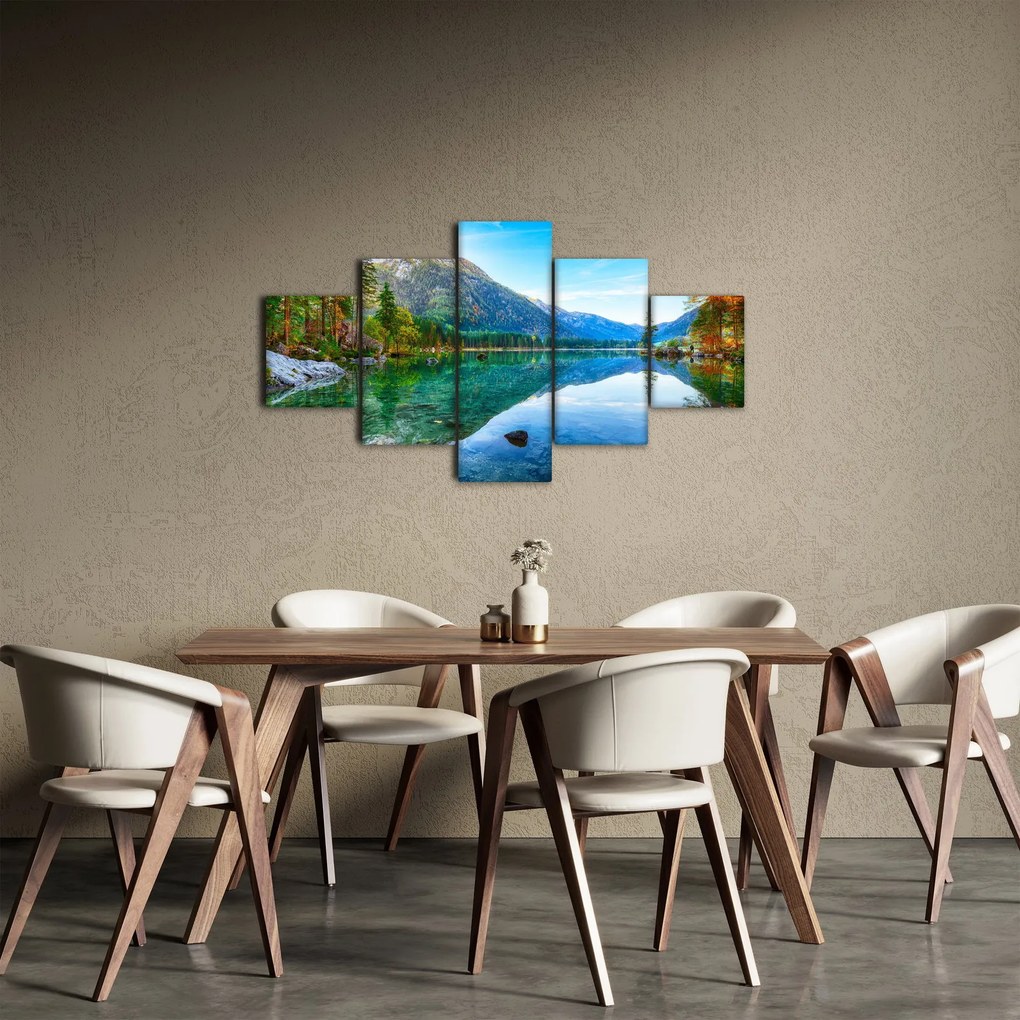 Obraz - Jezioro Hintersee (125x70 cm)