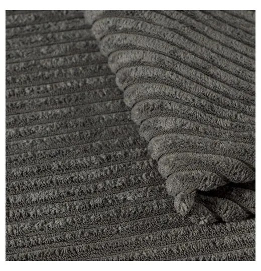 Szarobrązowy sztruksowy szezlong Lord – Ropez