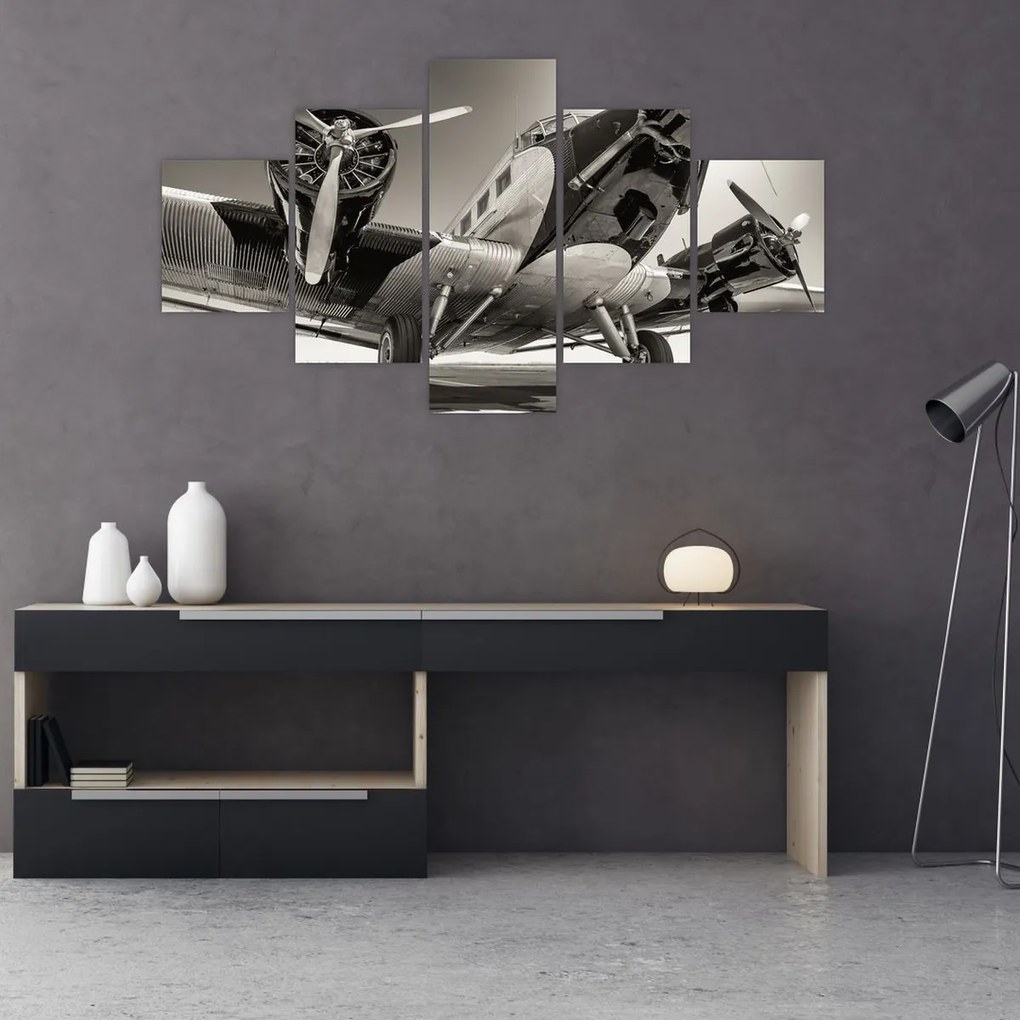Obraz - Historyczne samoloty (125x70 cm)