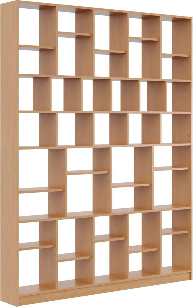 Duży nowoczesny regał na książki olcha B8-R04