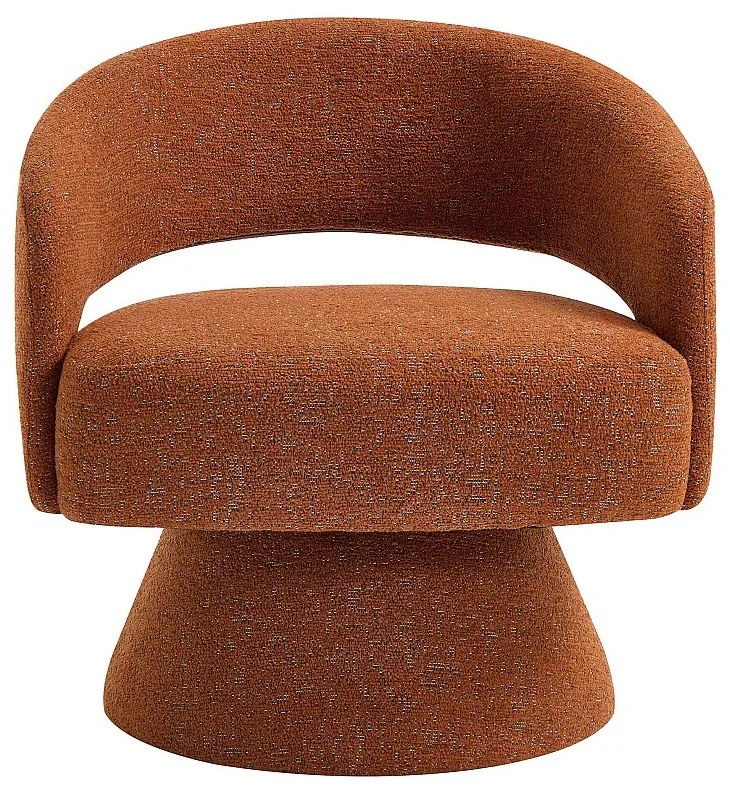 Fotel obrotowy z terakorowej aksamitnej tkaniny FEDOTE