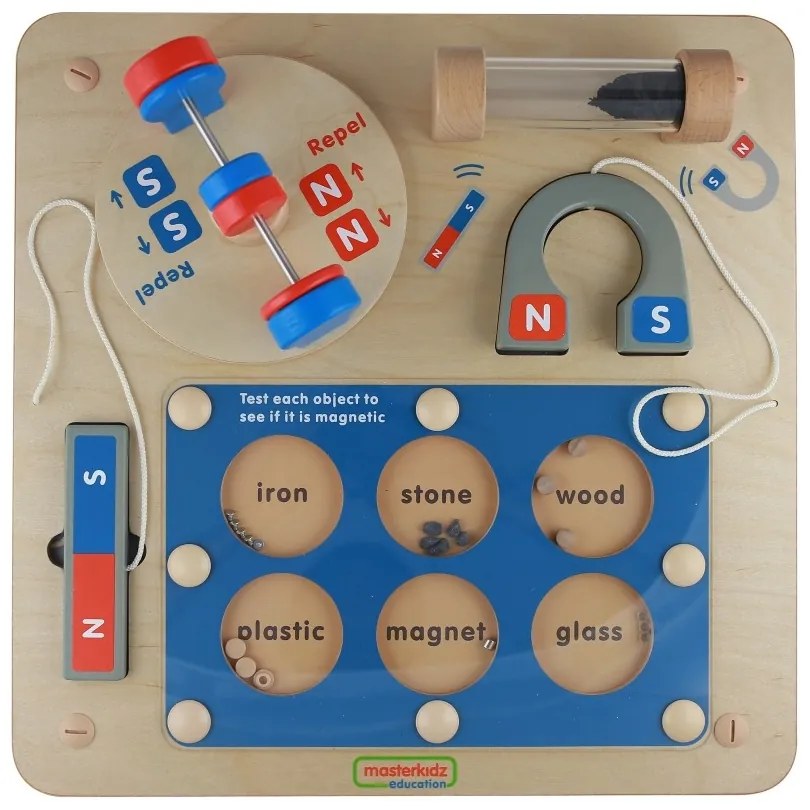 Masterkidz nauka o przyciąganiu magnetycznym - ścienna tablica edukacyjna flex montessori