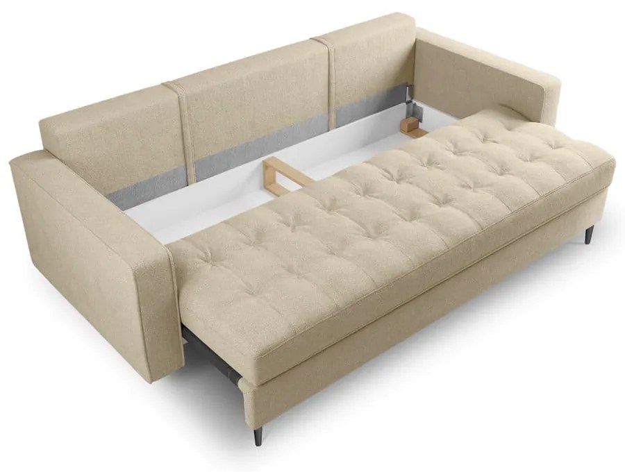 Beżowa rozkładana sofa Milo Casa Santo