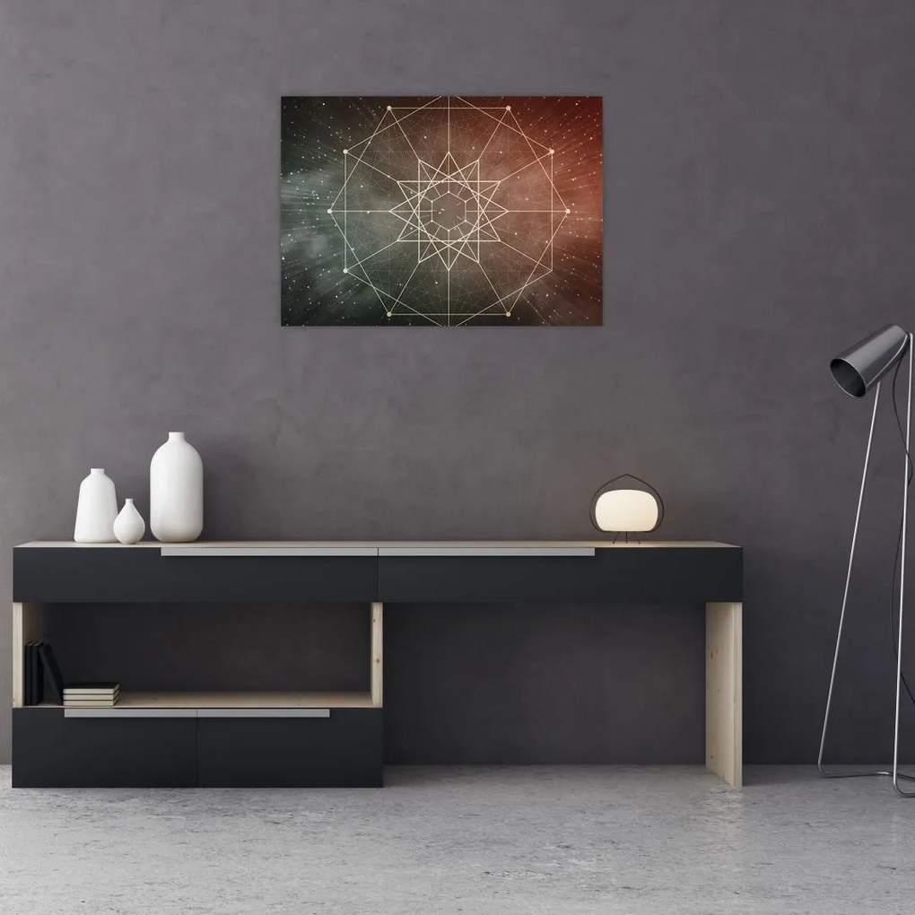 Obraz - Kosmiczny Dodekagram (70x50 cm)