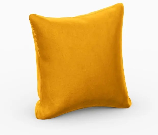 Żółta aksamitna poduszka do sofy modułowej Rome Velvet – Cosmopolitan Design