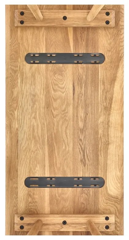 Stół z drewna dębowego 44.5x100 cm Bodo – Villa Collection